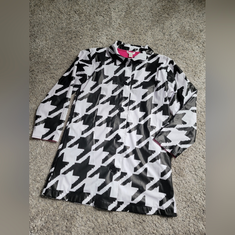 Parker Black and White Geometric Jacket Size 10/12